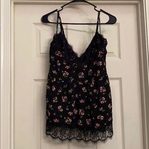 Forever 21 Flower and Lace Tank